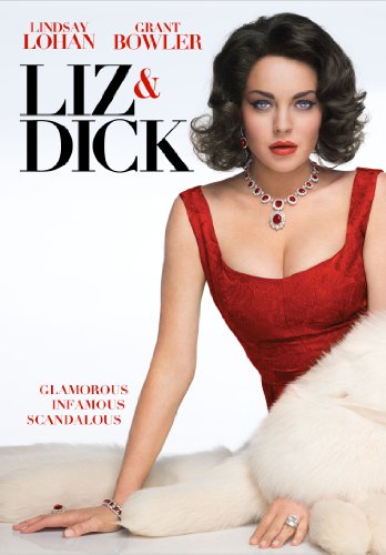 DVD cover for "Liz & Dick" featuring Lindsay Lohan as Elizabeth Taylor.