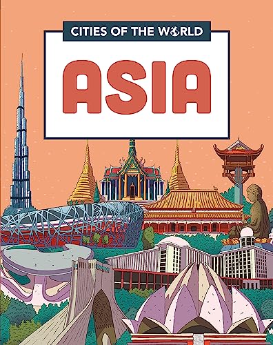 Book cover depicting Asian cityscapes and landmarks in illustrated style.