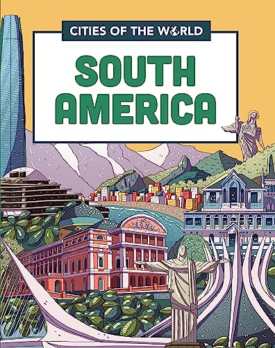 Book cover illustration featuring South American landmarks including Christ the Redeemer and city architecture.