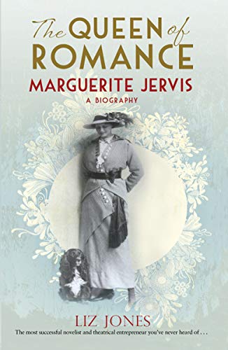 Book cover featuring a portrait of Marguerite Jervis, a woman in vintage clothing.