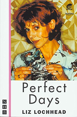 Book cover: woman holding broken glass, title “Perfect Days” below.