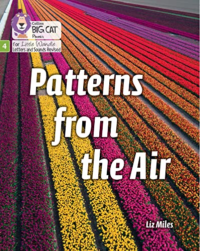 Book cover with colorful rows of flowers and large white text.