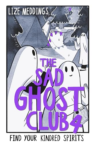 Book cover: ghosts camping, purple text reads "The Sad Ghost Club Vol 4".