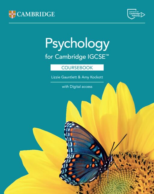 IGCSE Psychology coursebook cover with a sunflower and butterfly.
