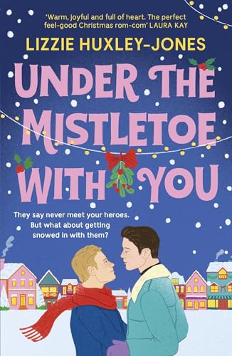 Book cover depicting two men gazing at each other in a snowy town.