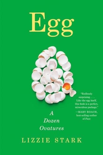Book cover: green background, broken eggshells forming a spiral, one whole egg.