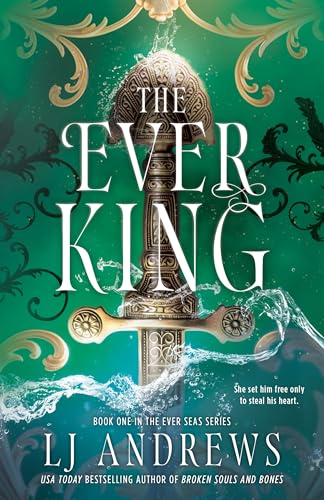 Book cover featuring an ornate sword surrounded by splashing water on a green background.
