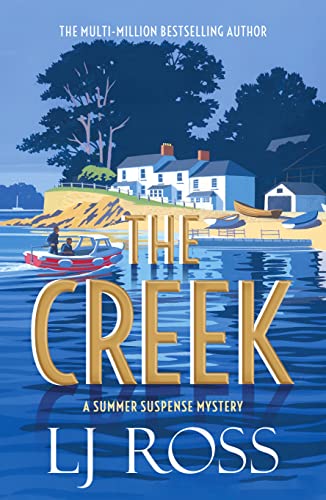 Book cover depicting a waterfront scene with a house and boats.