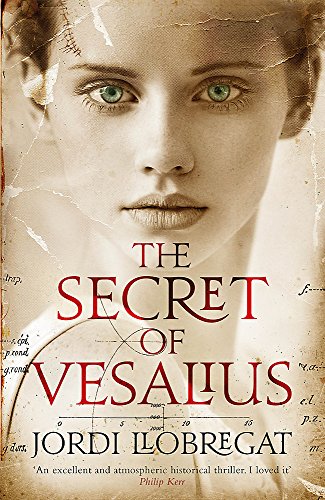 Book cover: "The Secret of Vesalius" with a woman’s portrait.