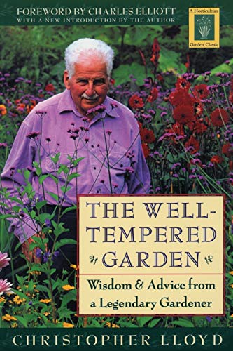 Book cover featuring a gardener in a flower-filled garden.