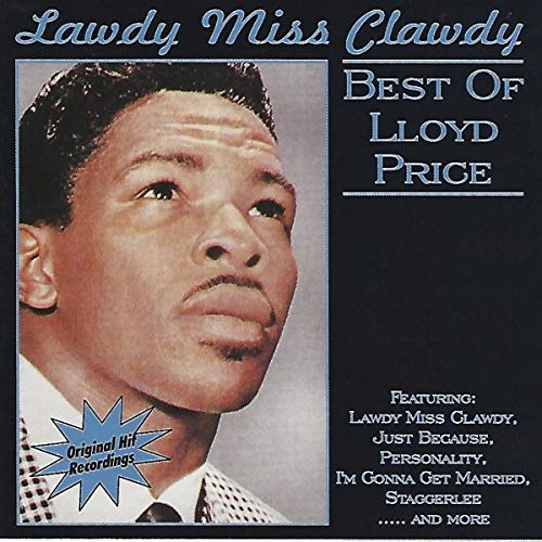 CD cover featuring portrait of Lloyd Price, singer with song titles listed.