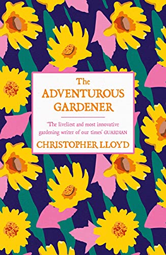 Book cover with bright floral pattern and bold red title text.