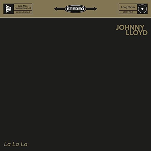 Black vinyl record cover with "Johnny Lloyd" and "La La La" text.