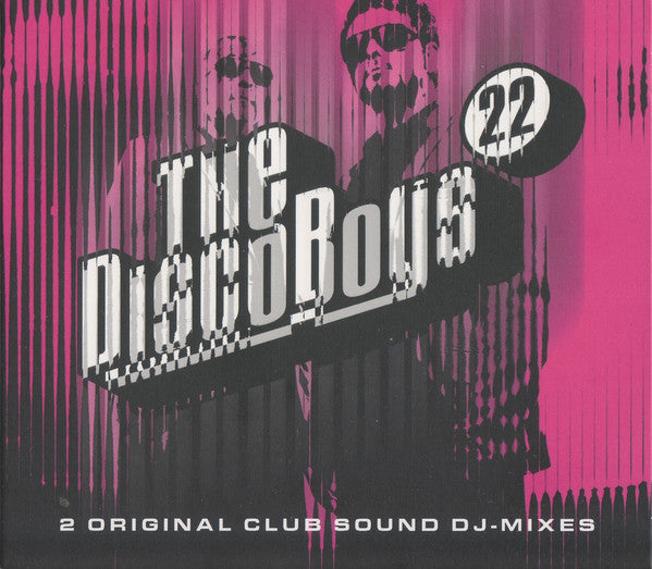 CD cover for “The Discorous” with pink and black graphic design.