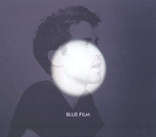 Album cover for Lo-Fang’s “Blue Film” featuring a distorted portrait.