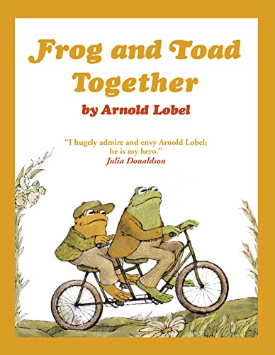 Cover of "Frog and Toad Together" showing two frogs on a bicycle.