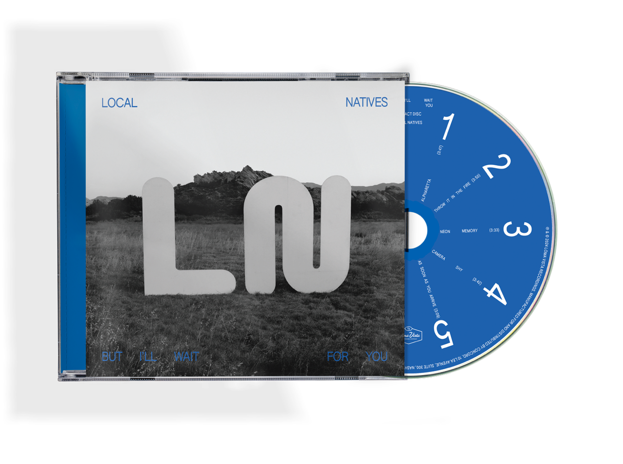 Local Natives album "But I’ll Wait For You" CD with blue cover art.