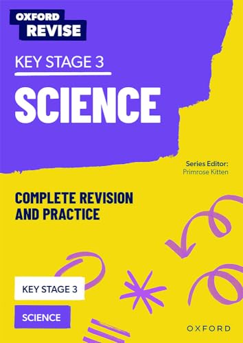 Oxford Revise Key Stage 3 Science revision and practice book cover with purple and yellow.