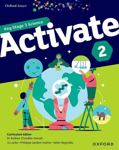 Oxford Smart Activate 2 student book cover with science illustrations.