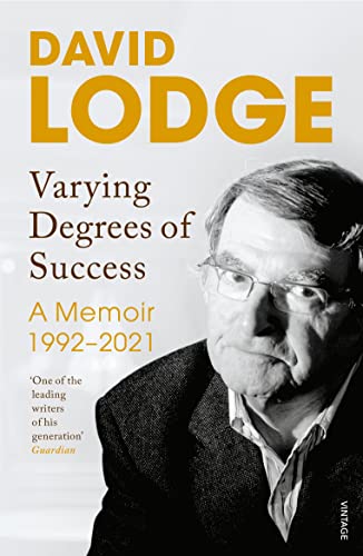 Book cover: "Varying Degrees of Success" memoir with author portrait.