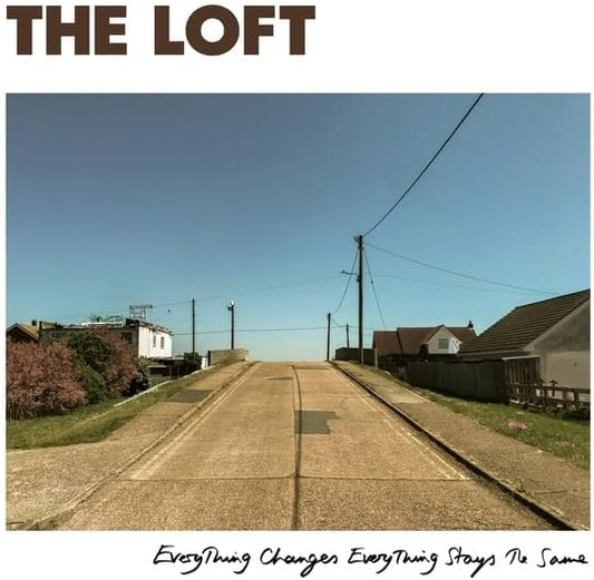 CD cover: a rural road under a bright blue sky.