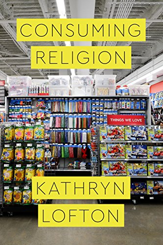 Book cover with yellow text and a supermarket aisle background.