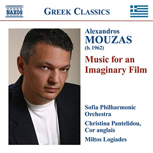 CD cover featuring composer Alexandros Mouzas and orchestra details.