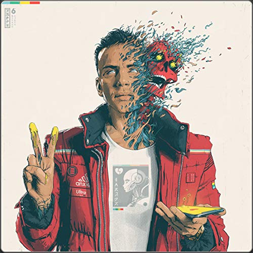 Album cover for Logic’s “Confessions of a Dangerous Mind,” featuring a split portrait.