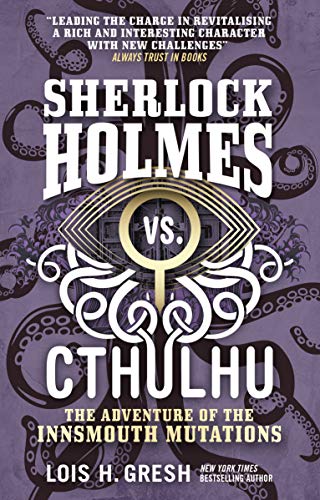 Book cover: Sherlock Holmes vs. Cthulhu, with an eye and tentacle design.