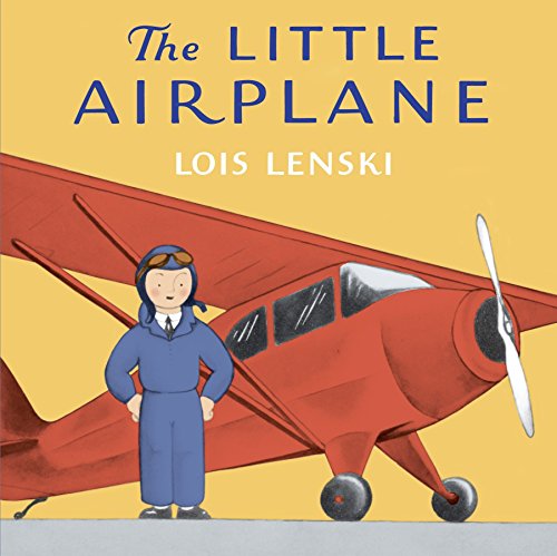 Book cover: red airplane and pilot, titled “The Little Airplane”.