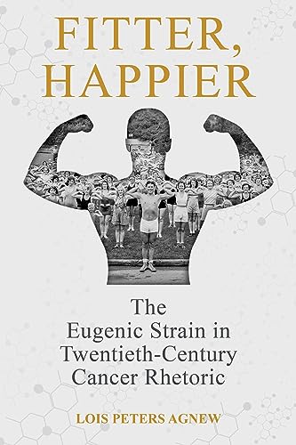 Book cover: muscular figure filled with crowd imagery, title “Fitter, Happier.”