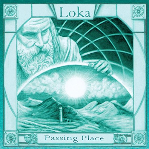 "CD cover art: monochromatic illustration of a bearded man holding a glowing orb."