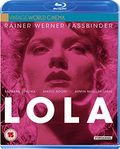 Blu-ray cover for Lola featuring a close-up portrait of a woman in pink tones.