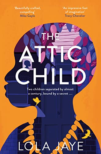 Book cover: Silhouette of a face with floral and house imagery.