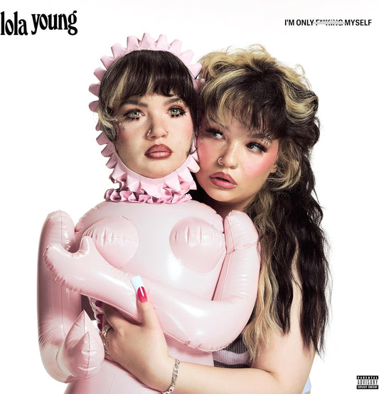 CD cover featuring two young women with colorful hair and pink clothing.