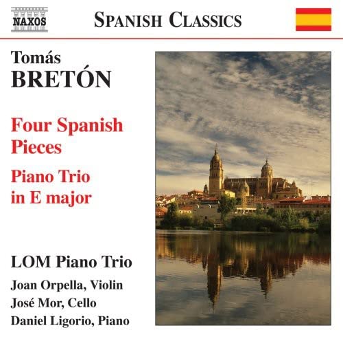 CD cover for Lom Piano Trio performing Bretón’s Spanish compositions.