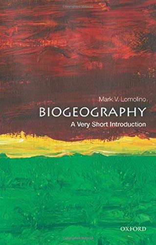 Book cover: “Biogeography: A Very Short Introduction” with abstract art.