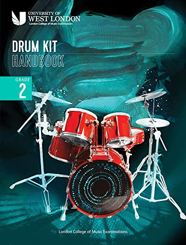 Drum kit handbook cover for Grade 2, London College of Music.