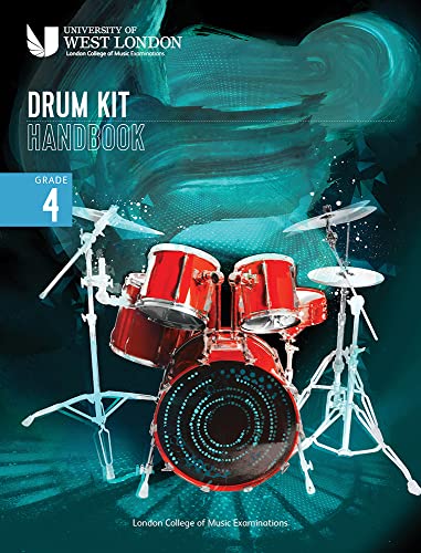 Drum kit handbook cover for London College of Music, Grade 4.