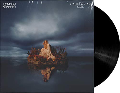 London Grammar’s “Californian Soil” vinyl record with a woman in a landscape.