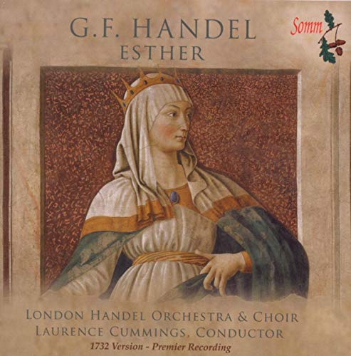 CD cover for Handel’s “Esther” featuring a painting of a crowned woman.