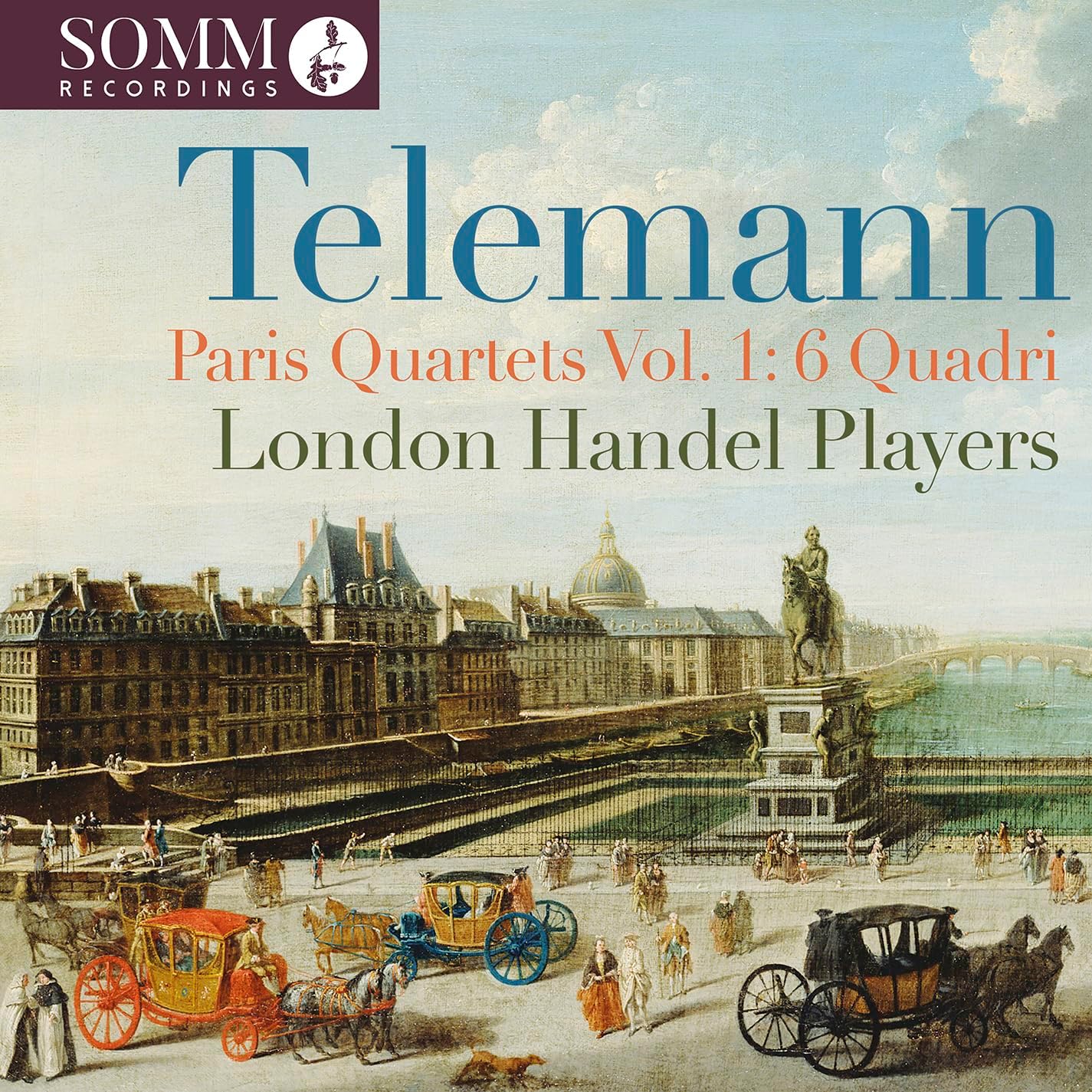 CD cover for Telemann’s Paris Quartets Vol. 1 by London Handel Players.