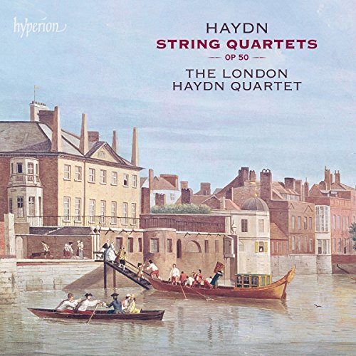 CD cover depicting a painted cityscape with boats on a river.