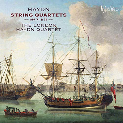 "Album cover featuring a painting of sailing ships on calm water with cloudy sky."