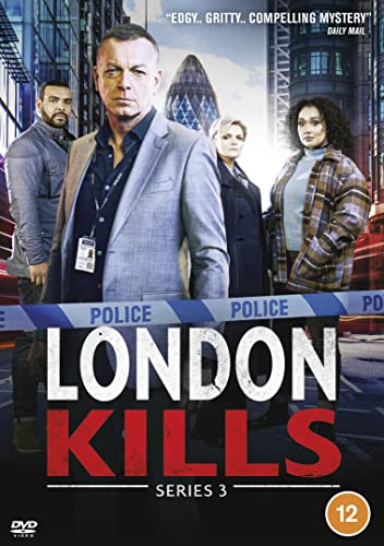 London Kills: Series 3" DVD cover featuring four detectives at a crime scene.