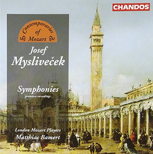 CD cover: Myslivecek symphonies, featuring a Venetian cityscape.