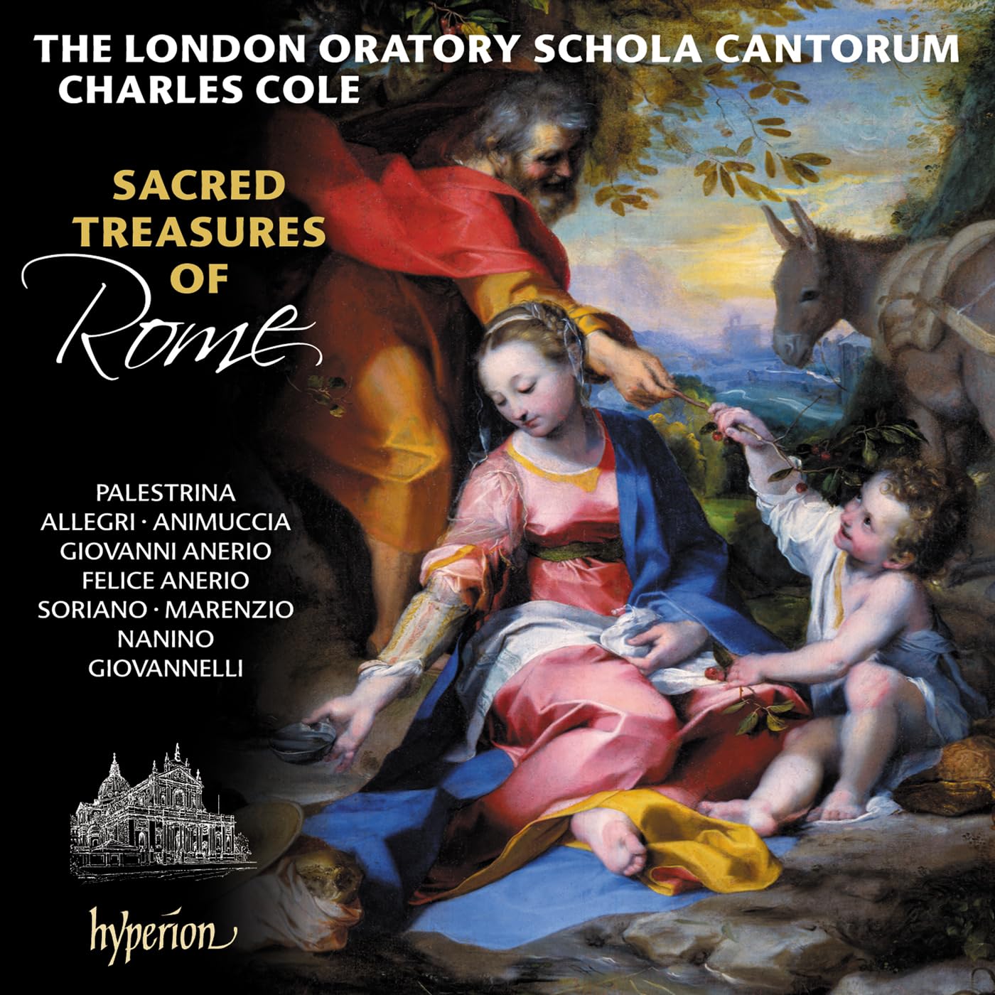 CD cover depicting the Holy Family with text listing composers and title.