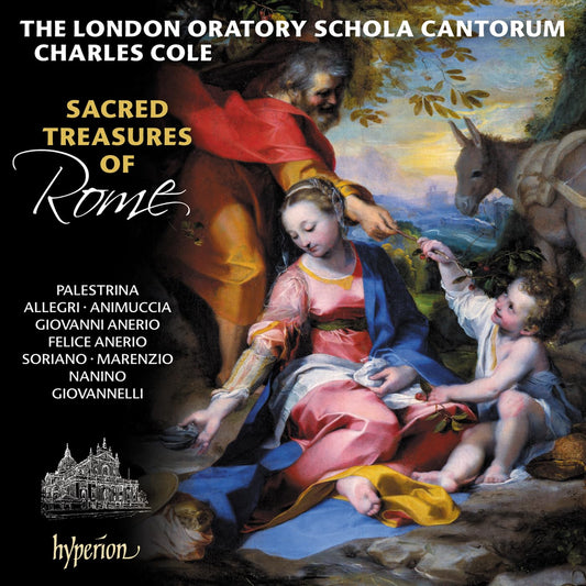 CD cover depicting the Holy Family with text listing composers and title.