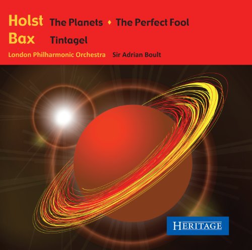 CD cover with a red planet and bright, radiating light flares.