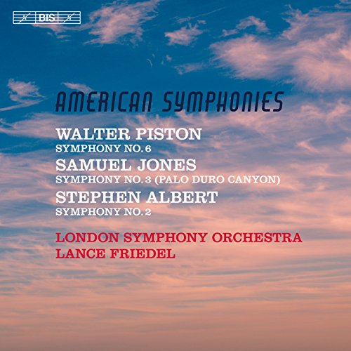 CD cover for "American Symphonies" by Piston, Jones, Albert, and London So/Friedel.